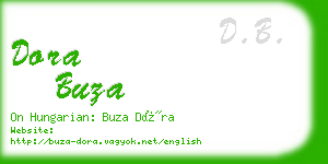 dora buza business card